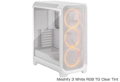 Meshify 3 White RGB TG Clear Tint (FD-C-MES3A-07)