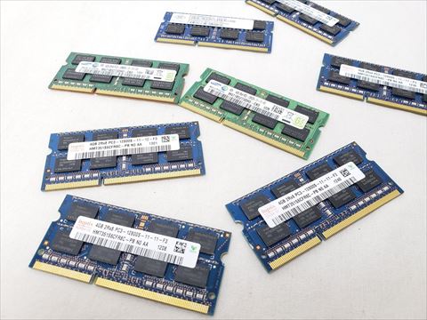 204Pin 1600(PC3-12800) 4GB DDR3 S.O.DIMM 各サイトで併売につき売切れのさいはご容赦願います。