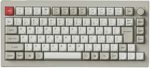 V1M-R1-JIS V1 Max QMK/VIA ワイヤレス カスタム・メカニカルキーボード - RGB - JIS配列（テンキーレス）- レトロカラー / Gateron Jupiter スイッチ（ホットスワップ）赤軸