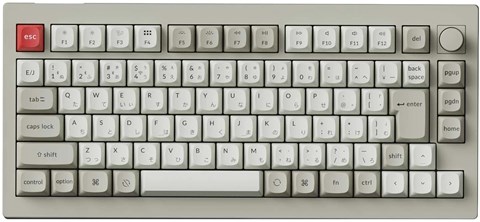 V1M-R3-JIS V1 Max QMK/VIA ワイヤレス カスタム・メカニカルキーボード - RGB - JIS配列（テンキーレス）- レトロカラー / Gateron Jupiter スイッチ（ホットスワップ）茶軸