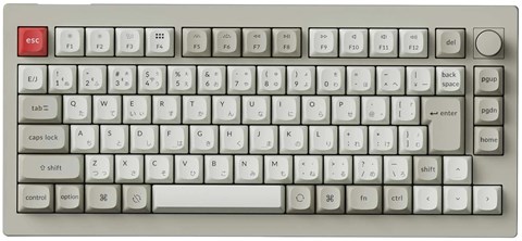 V1M-R4-JIS V1 Max QMK/VIA ワイヤレス カスタム・メカニカルキーボード - RGB - JIS配列（テンキーレス）- レトロカラー / Gateron Jupiter スイッチ（ホットスワップ）バナナ軸