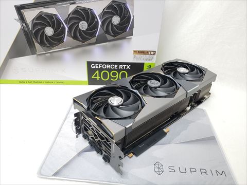 [保証確認] GeForce RTX 4090 SUPRIM X 24G 各サイトで併売につき売切れのさいはご容赦願います。