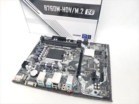 B760M-HDV/M.2 D4 各サイトで併売につき売切れのさいはご容赦願います。
