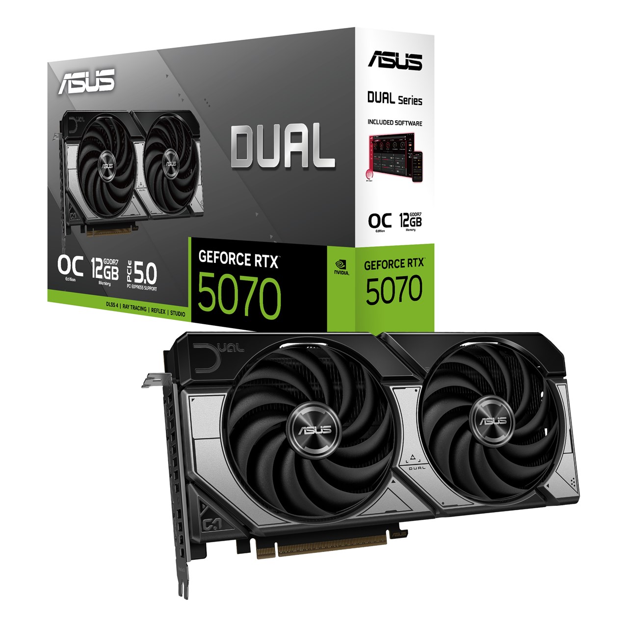 DUAL-RTX5070-O12G | GeForce RTX 5070 | NVIDIA PCI-Express | ビデオ 