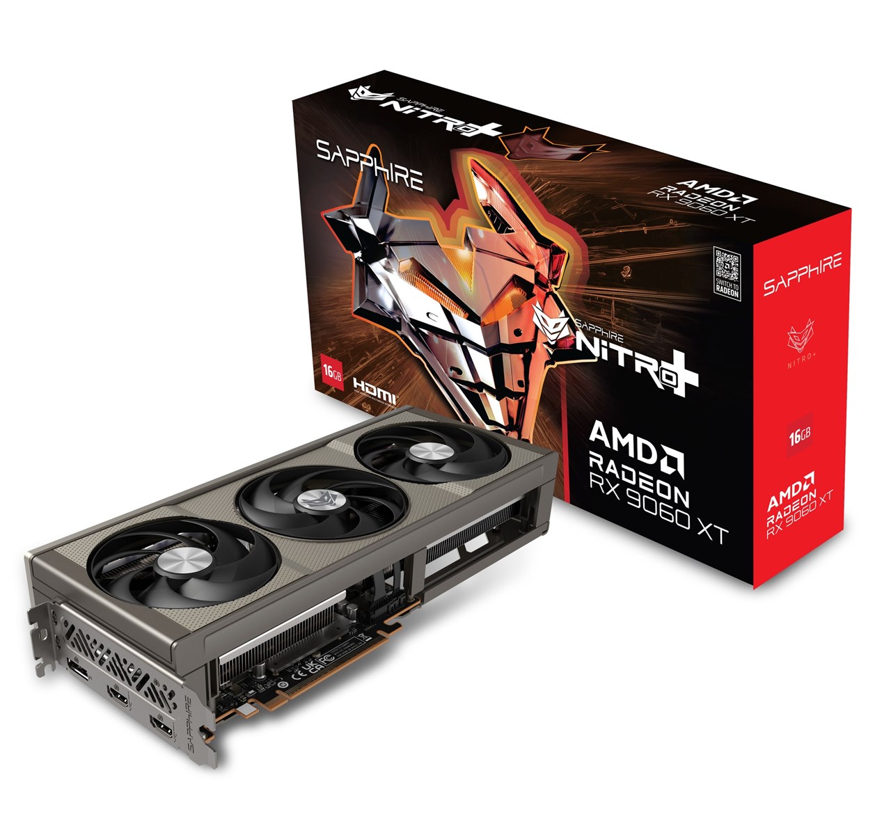 SAPPHIRE NITRO+ RX 9060 XT 16GB 美品 NITRORX9060XT16GB/11350-01-20G SAPPHIRE NITRO+ Radeon RX 9060 XT
