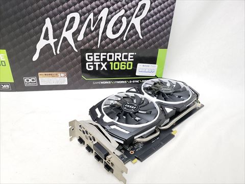 GeForce GTX 1060 ARMOR 6G OCV1 各サイトで併売につき売切れのさいはご容赦願います。