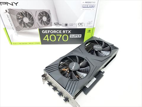 VCG4070S12DFXPB1-O PNY GeFORCE RTX 4070 Super 12GB VERTO OC DUAL FAN 各サイトで併売につき売切れのさいはご容赦願います。