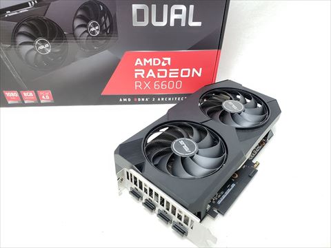 DUAL-RX6600-8G-V2 各サイトで併売につき売切れのさいはご容赦願います。