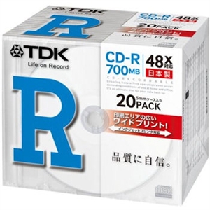 【クリックでお店のこの商品のページへ】CD-R80PWDX20B