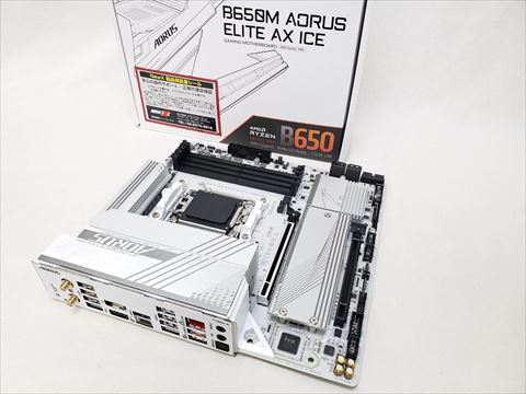 B650M AORUS ELITE AX ICE 各サイトで併売につき売切れのさいはご容赦願います。