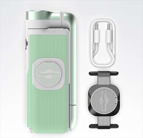PowerVision S1 エクスプローラ版　グリーン（スマホ用折りたたみ式3軸携帯ジンバル） PVS10EJPG