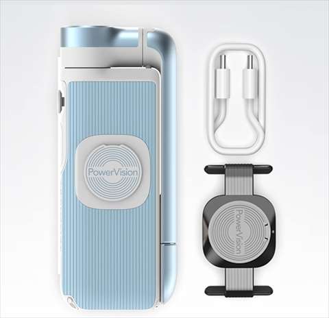 PowerVision S1 エクスプローラ版　ブルー（スマホ用折りたたみ式3軸携帯ジンバル） PVS10EJPB