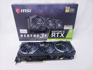 GeForce RTX 3080 VENTUS 3X 10G OC 各サイトで併売につき売切れのさいはご容赦願います。