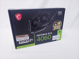 GeForce RTX 4060 VENTUS 2X BLACK 8G OC 各サイトで併売につき売切れのさいはご容赦願います。