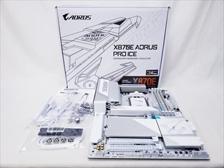 X870E AORUS PRO ICE 各サイトで併売につき売切れのさいはご容赦願います。