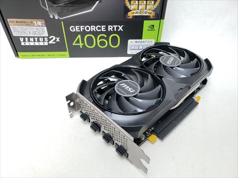 GeForce RTX 4060 VENTUS 2X BLACK 8G OC 各サイトで併売につき売切れのさいはご容赦願います。