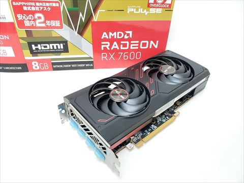 SAP-PULSERX7600-8GB/11324-01-20G SAPPHIRE PULSE RADEON RX 7600 GAMING 8GB GDDR6 各サイトで併売につき売切れのさいはご容赦願います。