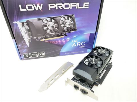 Intel Arc A380 Low Profile 6GB (A380 LP 6G) 各サイトで併売につき売切れのさいはご容赦願います。