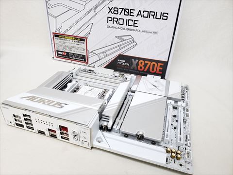 X870E AORUS PRO ICE 各サイトで併売につき売切れのさいはご容赦願います。