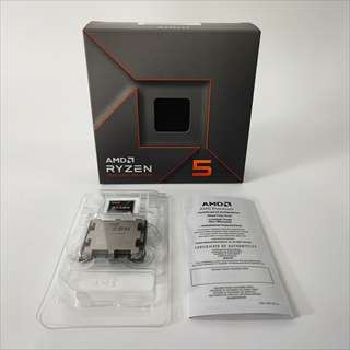 Ryzen5 7600X W/O Cooler (6C/12T、4.7GHz(最大5.3)、105W、L2+L3 Cache 38MB) 各サイトで併売につき売切れのさいはご容赦願います。