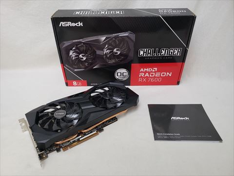RX 7600 Challenger 8GB OC /RX7600 CL 8GO 各サイトで併売につき売切れのさいはご容赦願います。