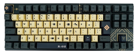 ふもコレ × 黒い砂漠 キーボード 日本語配列 VARMILO静電容量 デイジー軸 fc-kb92-bde1-daisy