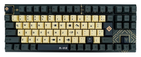 ふもコレ × 黒い砂漠 キーボード 日本語配列 VARMILO静電容量 グリーン軸 fc-kb92-bde1-green