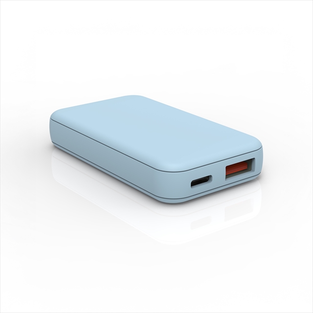 FUSB-ACG202UCBL PD対応 GaN搭載Type-C＆Aポート スリムAC充電器20W スターシーブルー