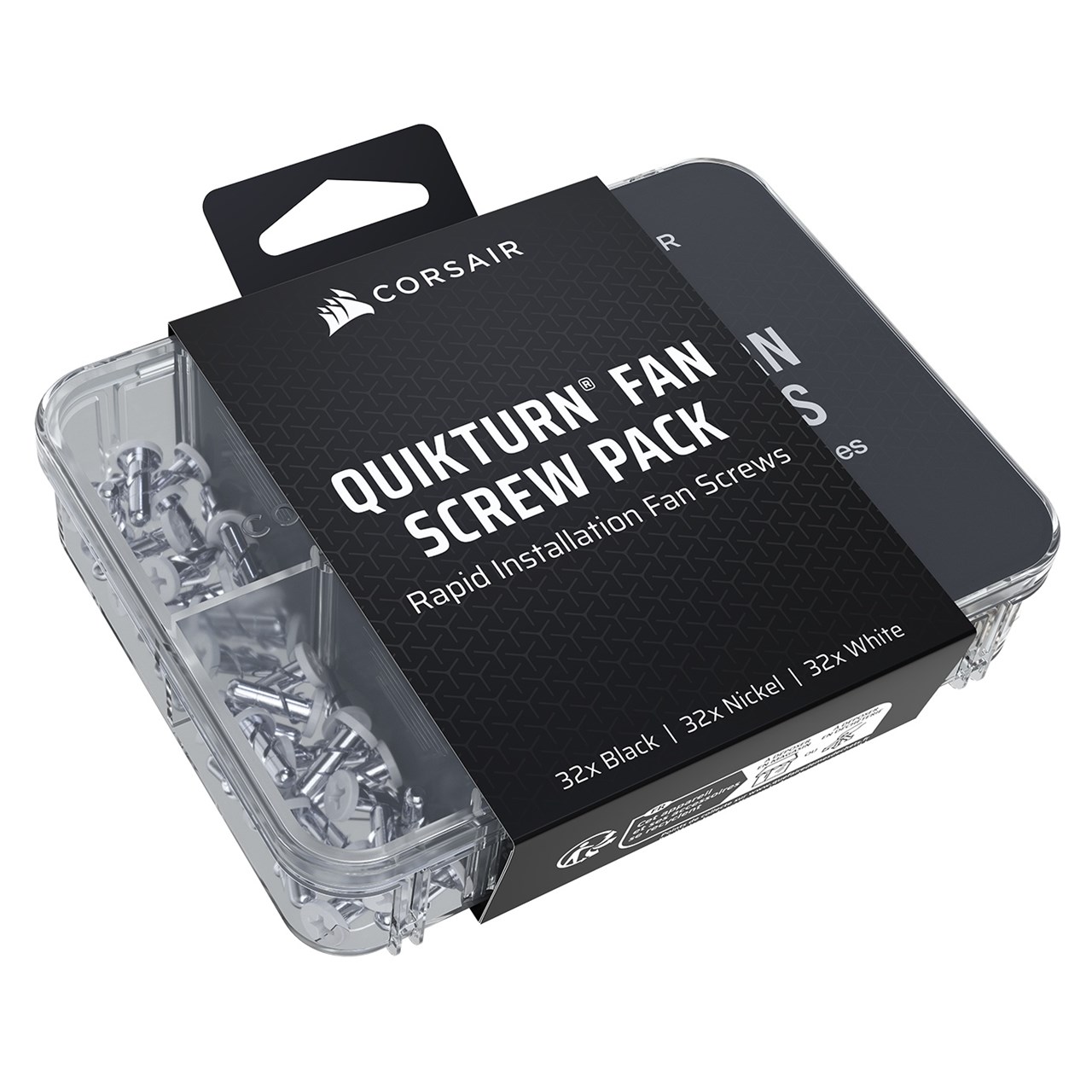 QuikTurn Fan Screw Pack 96pc(Black/Nickel/White) CC-8900823 | ネジ