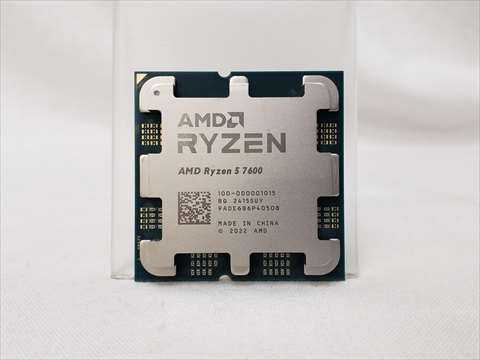 Ryzen5 7600 バルク (6C/12T、4.0GHz(最大5.2)、65W、L2+L3 Cache 38MB、Radeon Graphics ) 各サイトで併売につき売切れのさいはご容赦願います。