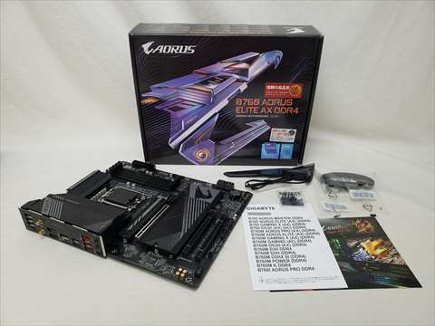 B760 AORUS ELITE AX DDR4 各サイトで併売につき売切れのさいはご容赦願います。
