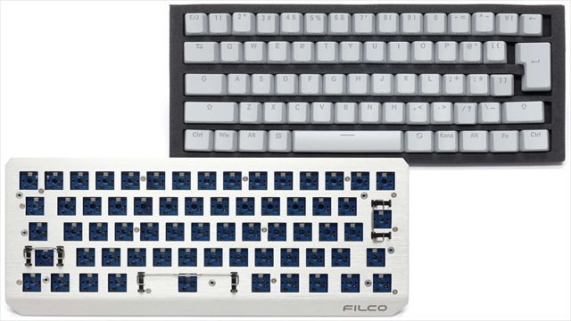 Majestouch LUCE60 スイッチレスタイプ RGB 日本語配列 キーキャップ付属 FKBL65SWL/SG 7月2日発売