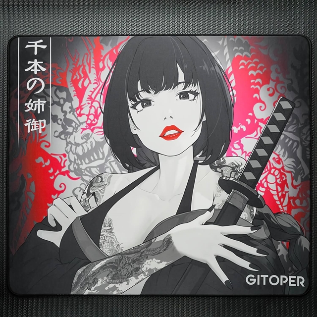 2D Artwork Anime-inspired Gaming Mouse Pad Senbon Royal Girls Third Form（Type-III)-Control