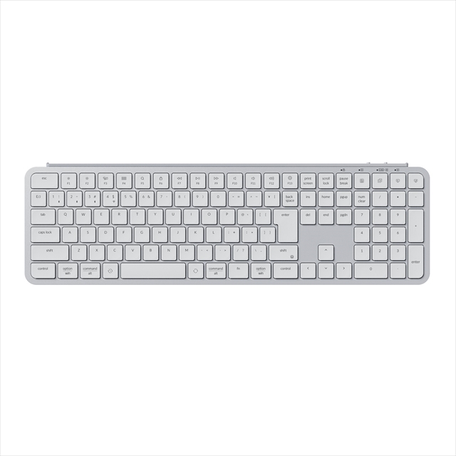 B6P-K14Z-JIS Keychron B6 Pro ウルトラスリム ワイヤレスキーボード - JIS配列（テンキー付 / 100%フルサイズ） / シザースイッチ（本体カラー：シルバー / かな印字なし）