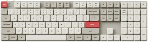 K5M-K1-US K5 Max QMK/VIA ワイヤレス カスタム・メカニカルキーボード - White LED - US配列（テンキー付 / フルサイズ）- レトロカラー / Gateronロープロファイル2.0メカニカルスイッチ赤軸