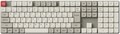 K5M-K1Z-JIS K5 Max QMK/VIA ワイヤレス カスタム・メカニカルキーボード - White LED - JIS配列（テンキー付 / フルサイズ）- レトロカラー / Gateronロープロファイル2.0メカニカルスイッチ赤軸 / PBTダブルショットキーキャップ