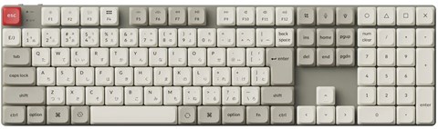 K5M-K3Z-JIS K5 Max QMK/VIA ワイヤレス カスタム・メカニカルキーボード - White LED - JIS配列（テンキー付 / フルサイズ）- レトロカラー / Gateronロープロファイル2.0メカニカルスイッチ茶軸 / PBTダブルショットキーキャップ
