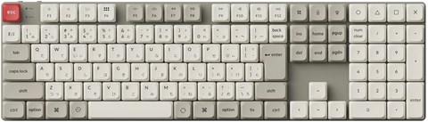 K5M-K4Z-JIS K5 Max QMK/VIA ワイヤレス カスタム・メカニカルキーボード - White LED - JIS配列（テンキー付 / フルサイズ）- レトロカラー / Gateronロープロファイル2.0メカニカルスイッチバナナ軸 / PBTダブルショットキーキャップ