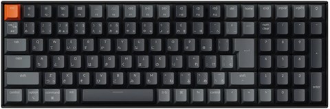 K4X-A3Z-JIS K4 Version 3 QMK ワイヤレスカスタム・メカニカルキーボード - WHITE LED - JIS配列  /  Keychron Superスイッチ茶軸 / ABS素材のシャインスルーキーキャップ