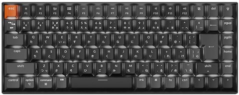 K2X-A1Z-JIS K2 Version 3 QMK ワイヤレスカスタム・メカニカルキーボード - WHITE LED - JIS配列  / Keychron Superスイッチ赤軸 / PBTダブルショットキーキャップ