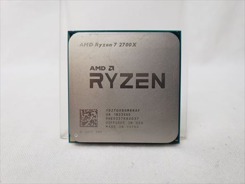 Ryzen 7 2700X バルク (8-core 16-thread/3.7GHz/4.3GHz/Total Cache 20MB/TDP105W) 各サイトで併売につき売切れのさいはご容赦願います。