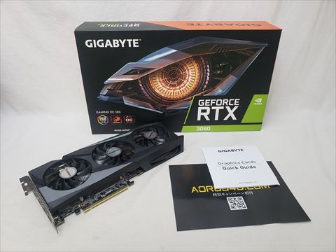 GV-N3060GAMING OC-12GD rev1.0 各サイトで併売につき売切れのさいはご容赦願います。