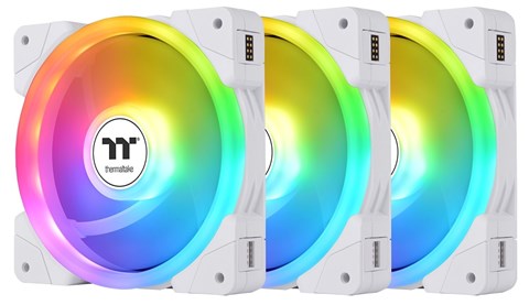 SWAFAN EX14 ARGB PC Cooling Fan White TT Premium Edition 3 Fan Pack (CL-F170-PL14SW-A)