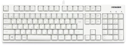 FKBN108M/JMW3 Majestouch 3 HAKUA 茶軸・フルサイズ・日本語かなあり・ホワイト