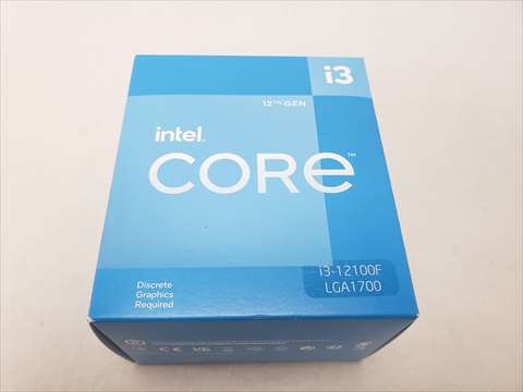 Core i3-12100F BOX (P-core 4(3.3GHz)/8スレッド/Sigle P Turbo(4.3GHz)/Smart Cache 12MB/TDP58W 各サイトで併売につき売切れのさいはご容赦願います。
