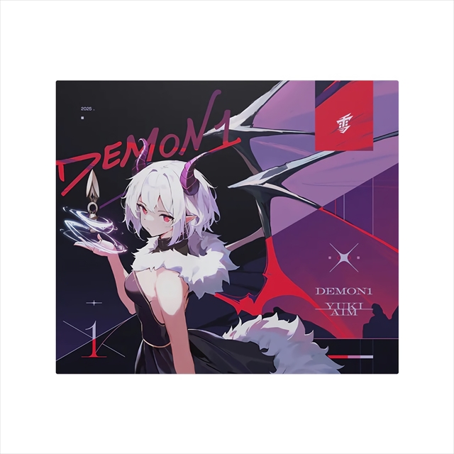 Yuki Aim x Demon1 Glass mousepad 2025年9月中旬～下旬頃入荷予定