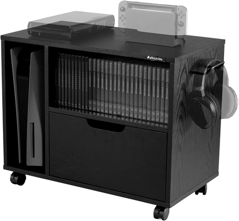 BHS-640G-BK ゲーム機収納ラック キャビネットタイプ