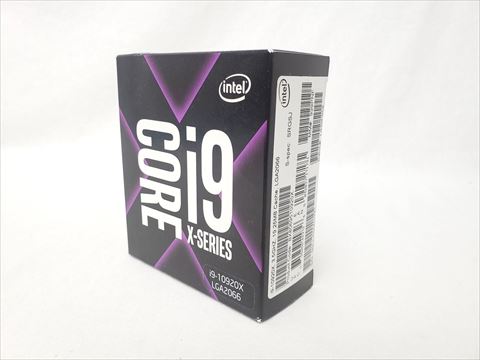 Core i9-10920X BOX (3.5GHz/TB 4.6GHz/TB MAX 4.8GHz/12-core 24-thread/L3 19.25MB/TDP165W) 各サイトで併売につき売切れのさいはご容赦願います。