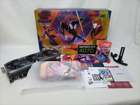 ZTRTX4070AMPSP/ZT-D40700F-10SMP GeForce RTX 4070 AMP AIRO SPIDER-MAN: Across the Spider-Verse Bundle 各サイトで併売につき売切れのさいはご容赦願います。