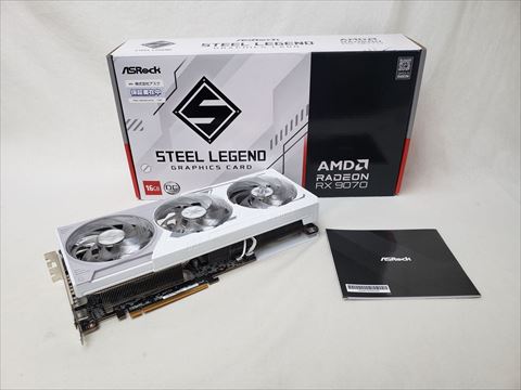 RX 9070 Steel Legend 16GB OC (RX9070 SL 16GO) 各サイトで併売につき売切れのさいはご容赦願います。